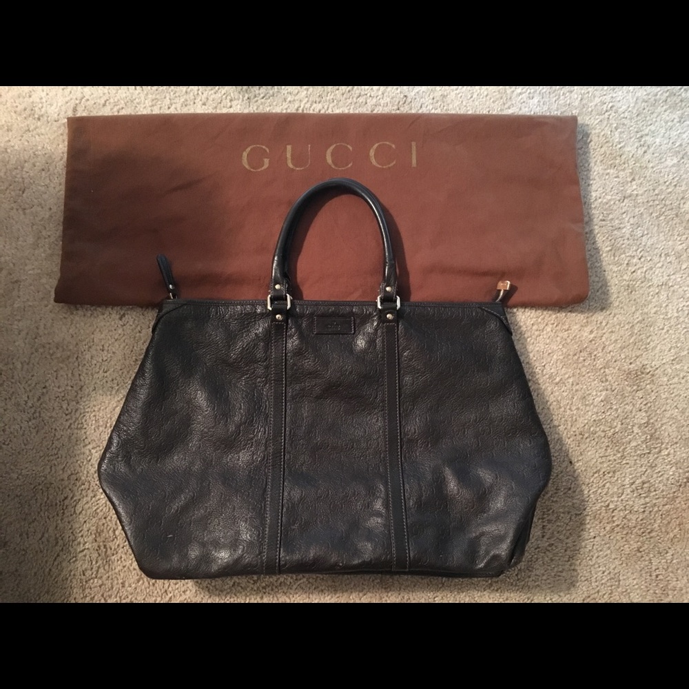 SALE GUCCI Guccissima Travel Tote Bag Purse